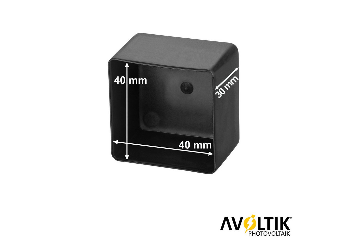 avoltik Solarmodul-Halterung Endkappen Abdeckkappe 40x40mm Solarschiene Abschluss Profil 4-10 Set, (Endkappen Abdeckkappe 40x40mm Solarschiene Abschluss Profil  – Bild 2 von 5