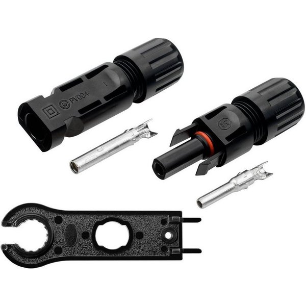 avoltik Wechselrichter MC4 Solar Kabelstecker Solarpanel MC4 Stecker männ.-/weiblich PV IP67, (MC4 Solar Kabelstecker Solarpanel MC4 Stecker männ.-/weiblich PV 