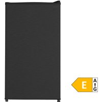 MEDION LIFE Kühlschrank MD370009 Schwarz, 76 L Nutzinhalt, 3 Ablagen & 2 Türfächer, temperaturregulierbar (0–8 °C), wechselbarer Türanschlag, Energieklasse E