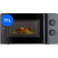 MEDION LIFE® Mikrowelle MD 12211, 700 W Leistung, 17 L kompakt, 5 Mikrowellenstufen, Auftaufunktion, Timerfunktion