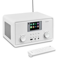 MEDION LIFE P85027 Stereo Internetradio weiß, 7,1 cm (2,8'') TFT-Display, 25.000+ Internetradiosender & zahlreiche Podcasts, DAB+/UKW-Radio, Bluetooth®, Spotify