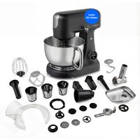 MEDION LIFE Digitale Küchenmaschine MD12600 schwarz, 800 W Gleichstrommotor, Optimierte Leistungssteuerung, Ultraleise, Digitales Sensor-Touch-Display, 4,6 L Ed