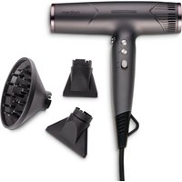 MEDION LIFE HD2 Haartrockner mit Ionen-Technologie grau, 1.500 Watt, Selbstreinigungsfunktion, Vielseitige Aufsätze: Stylingdüsen und Diffusor, 3 Temperatur- un