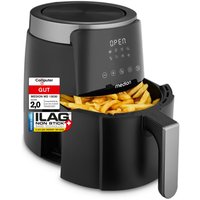 MEDION LIFE HeißluftFritteuse P40 L (MD13030) schwarz, +100 Rezepte in der Life+ App¹, Touch-Sensor- Bedienfeld, 4,7 Liter Fassungsvermögen, 8 Automatikprogramm