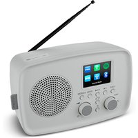 MEDION LIFE Internetradio IRE-1 (MD89318) grau, Empfang von über 40.000 Sendern & 20.000 Podcasts, 5 Watt (RMS), Bluetooth® 5.2 wireless technology, 2,4" (6,1 c