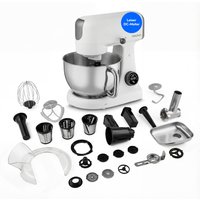 MEDION LIFE Digitale Küchenmaschine MD12600 weiß, 800 W Gleichstrommotor, Optimierte Leistungssteuerung, Ultraleise, Digitales Sensor-Touch-Display, 4,6 L Edels