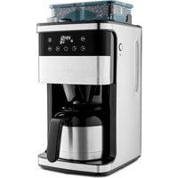 MEDION Kaffeemaschine mit Mahlwerk MD 19911, 8 Mahlstufen, 1 Liter Wassertank, Thermoskanne, Timer-Funktion, 800 - 1000 Watt