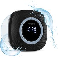 MEDION LIFE S66884 Duschradio schwarz, LED-Display, UKW-Radio, IPX6 Schutz, Bluetooth® 5.0, 30 W Ausgangsleistung (3 W RMS)