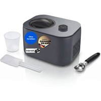MEDION LIFE Eismaschine MD 100116, Kapazität für 1 L Eis, kein Vorkühlen notwendig, LED-Display mit Sensor-Touch, entnehmbarer Aluminium-Eisbehälter, geeignet f
