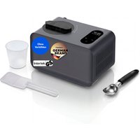 MEDION LIFE Eismaschine MD 100087, Kapazität für 1,5 L Eis, kein Vorkühlen notwendig, LED-Display mit Sensor-Touch, mit Programmen für Eiscreme, Slush und Joghu