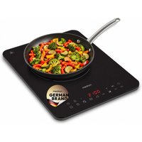 MEDION Life IC10S Induktionskochplatte (MD 100090), extra flach, 2100 Watt Induktionsleistung, 8 Automatikprogramme und DIY, LED Display mit Touchbedienung, Kri