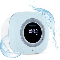 MEDION LIFE S66884 Duschradio blau, LED-Display, UKW-Radio, IPX6 Schutz, Bluetooth® 5.0, 30 W Ausgangsleistung (3 W RMS)