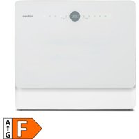 MEDION LIFE Tischgeschirrspüler DWT50 (MD 37775), 7 Reinigungsprogramme, Wasseranschluss, für 5 Gedecke, EasyFit Design, Touch-Bedienfeld, LED-Display