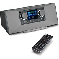 MEDION LIFE P85333 Stereo Internetradio grau, 7,1 cm (2,8'') TFT-Farbdisplay, über 25.000 Internet-Radiosender & viele Podcasts empfangen, DAB+/UKW Radio, Wecke