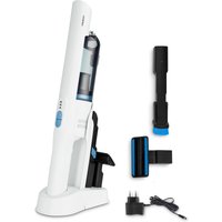 MEDION LIFE P200H Handstaubsauger (MD12057) weiß, leichte Bauweise, 200 ml Staubbehälter, mit verschiedenen Aufsätzen