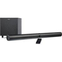 MEDION LIFE P61450 2.1 Soundbar, perfekte Ergänzung für den TV, 2-in1 - flexibel aufstellbar, Bluetooth® 5.3, kraftvolle 2 x 30 W + 60 W (RMS) Funk-Subwoofer