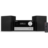 MEDION LIFE E64088 Micro-Audio-System, DAB+/PLL-UKW Radio, je 30 Senderspeicher, LCD-Display, Musikwiedergabe via Bluetooth® 5.3 oder USB-Stick, CD-Player, 2 x 