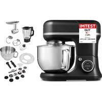 MEDION LIFE 3-in-1 Digitale Küchenmaschine MD18430, 1.200 W, 8 Geschwindigkeitsstufen, Digitales Sensor-Touch-Display, umfangreiches Zubehör