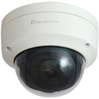 LevelOne GEMINI Feste-Dom-IP-Netzwerk-Kamera, 4 Megapixel, H.265, 802.3af PoE, IR-LEDs, Innen / Außen