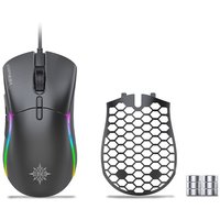 INCA Gaming Maus RGB/10000DPI/ 7Tasten/USB 1.80m schwarz retail
