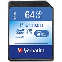 CARD 64GB Verbatim XC Premium Class 10 retail