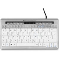 BakkerElkhuizen S-board 840 Tastatur Büro USB QWERTZ Deutsch Hellgrau, Weiß