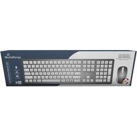 MediaRange Funk-Tastatur und optis. Funk-Maus Set QWERTZ sil – Ansicht 1