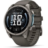 Garmin fenix 9 47mm Kieselgrau/Titan Silikon Armband