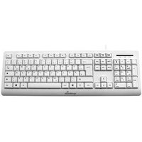 MediaRange Tastatur USB 2.0 kabelgebunden QWERTZ weiß – Ansicht 1