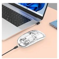 MH Transparente USB-A Funkmaus 4T weiss