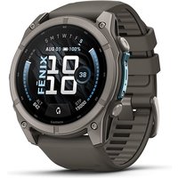Garmin fenix 9 51mm Kieselgrau/Titan Silikon Armband