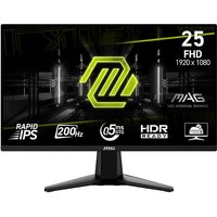 MSI MSI MAG 255FDE E20 Gaming Monitor - 200 Hz, 0,5ms GtG Rapid IPS PANEL