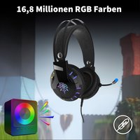 INCA Gaming Headset 7.1 Surround Sound/RGB/Vibr./USB Schwarz