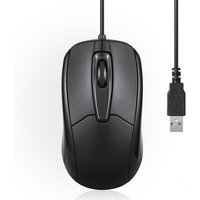 Perixx PERIMICE-209, Kabelgebundene Maus, USB-A Kabel, schwarz