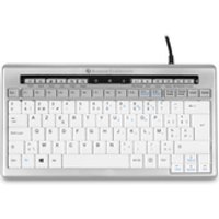BakkerElkhuizen S-board 840 Tastatur Büro USB QWERTY UK Englisch Hellgrau, Weiß