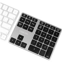 Logilink Keypad Bluetooth, mit 35 Tasten, ALU, Space grau – Ansicht 1