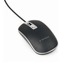 gembird Maus OPT WIRED 4 Tasten USB schwarz/silber – Ansicht 1