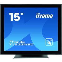 38,0cm/15"" (1024x768) iiyama ProLite T1532MSC-B5AG 4:3 TN 8ms HDMI DisplayPort VGA VESA Speaker Touch Black