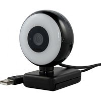 WEMISS CM-A2 Stream Series with Ring Light Full HD Webcam with 1/3""-CMOS Sensor black