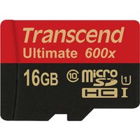 Transcend 16GB microSDHC Class 10 UHS-I (Ultimate) – Ansicht 1