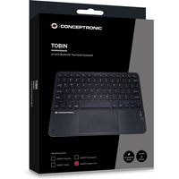 CONCEPTRONIC 10" Wireless Tastatur BT5.4 Layout US schwarz – Ansicht 1