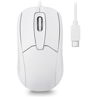 Perixx PERIMICE-209 C W, kabelgebundene USB-C Maus, Scrollrad, weiß – Ansicht 1