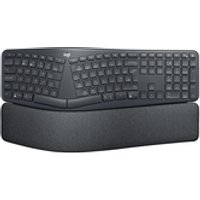 Logitech Ergo K860 Tastatur Büro RF Wireless + Bluetooth US International Graphit – Ansicht 1