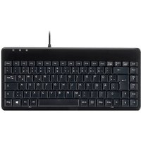 Perixx PERIBOARD-409 U, DE, Mini USB-Tastatur, schwarz – Ansicht 1