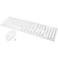 Logilink Tastatur Wireless 2,4GHz mit Maus white