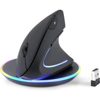 Perixx PERIMICE-713 RX Vertikale Ergonomie-Maus, kabellos, inkl. Ladepad – Ansicht 1