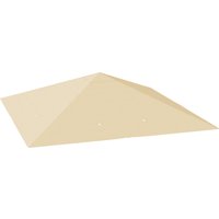 Outsunny Ersatzdach für Pavillon 3 x 3 m wasserabweisend Pavillondach UPF30+ Ersatzbezug für Gartenpavillon Ersatzteile aus Oxford-Stoff, 370 g/m², Beige Aosom – Ansicht 1