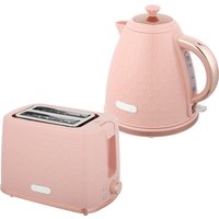 HOMCOM Wasserkocher- und Toaster-Set, 1,7L 2200W Schnellkoch-Wasserkocher mit automatischer Abschaltung, 2-Scheiben-Toaster mit 7 Bräunungsstufen, Krümelschubla – Ansicht 1