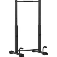 SPORTNOW Dip Barren Dip Station bis 540 kg Belastbar Höhenverstellbar Fitness-Bar Push Up Stand Bar Fitness Parallettes, Liegestützgriffe für Calisthenics, Zuha – Ansicht 1