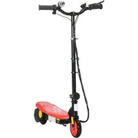 HOMCOM Elektrischer Tretroller 120 W klappbar für Kinder 7-14 Jahre 12 km/h max. Reichweite 10 km max. rot Aosom – Ansicht 1